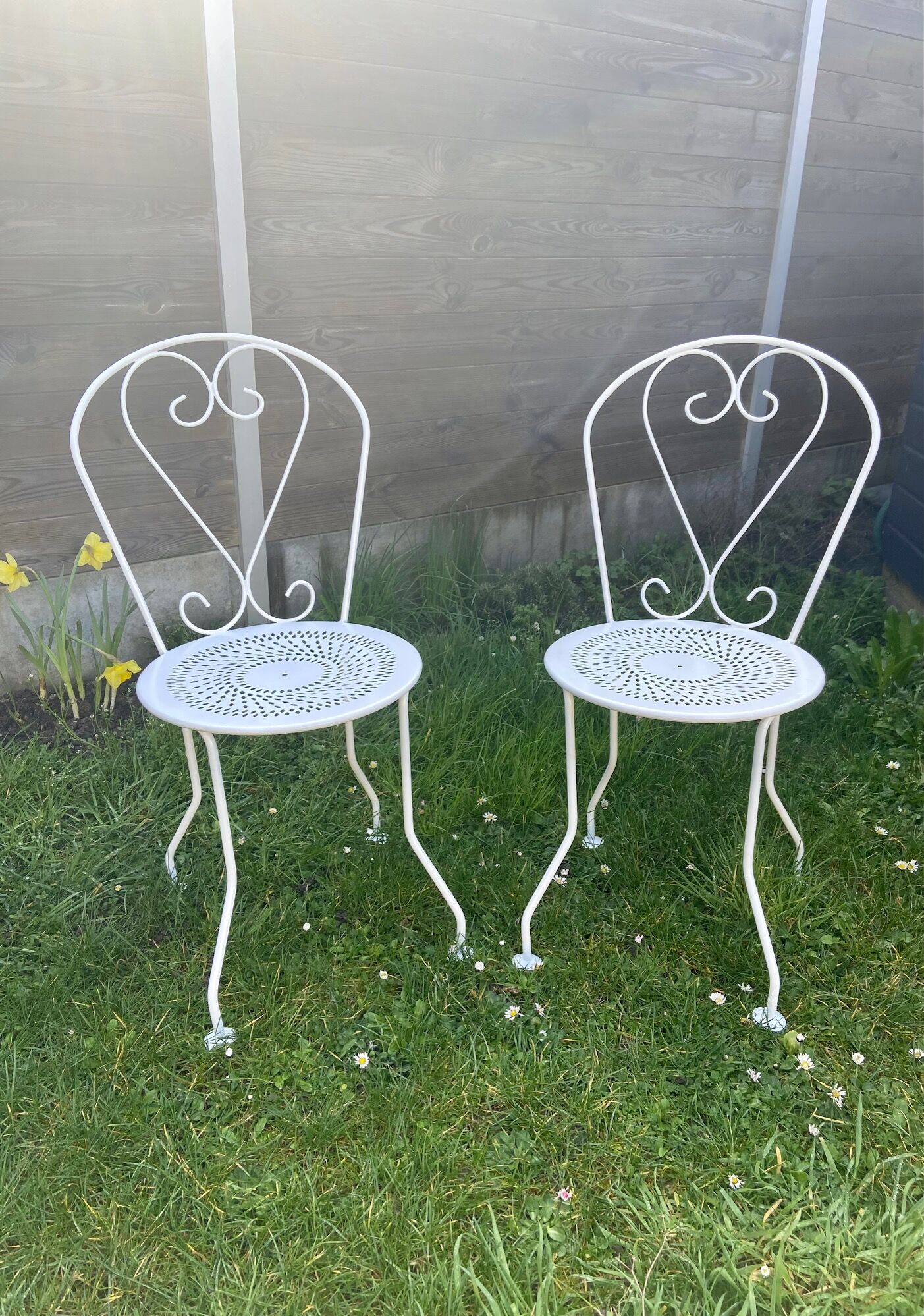 Wrought iron chairs