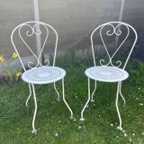 Chaises fer forgé