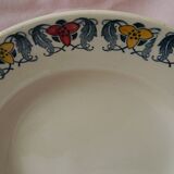 Set of 6 deep plates in earthenware from LONGCHAMP. Berthe model.