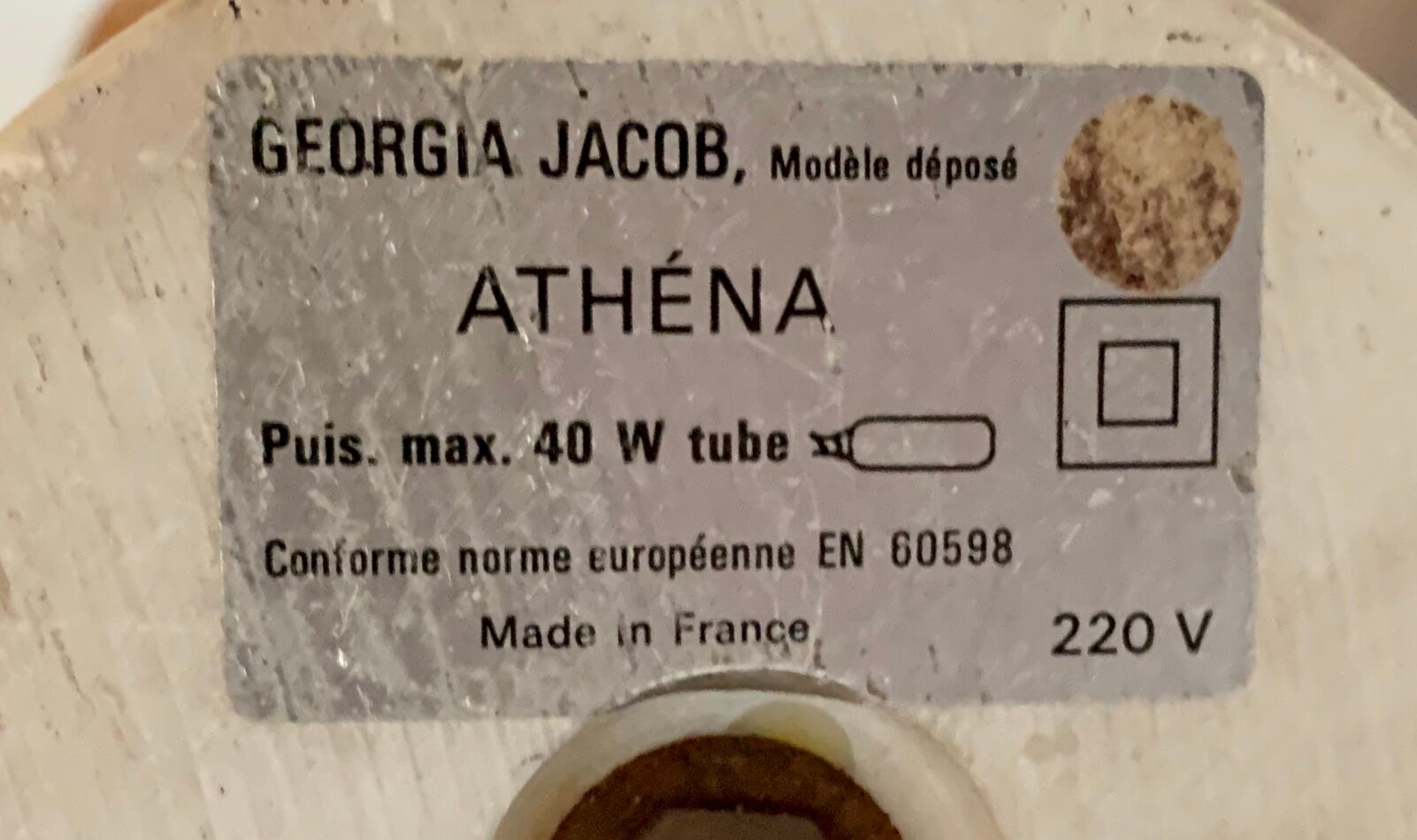 Athena lamp design Georgia Jacob