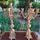 Pair of bronze candelabra nineteenth century