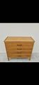 Vintage chest of drawers with compass feet and 4 drawers, 1950s