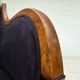 1950s, Danish art deco 2-seater sofa, ash wood, furniture velour.