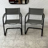 Duo of designer chairs attributed to Matteo Grassi