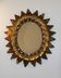 Oval sun mirror, 61x52cm.