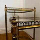 Brass and glass nesting table