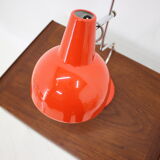 1970s josef hurka red table lamp for lidokov, czechoslovakia
