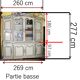 Bibliothèque en bois peint