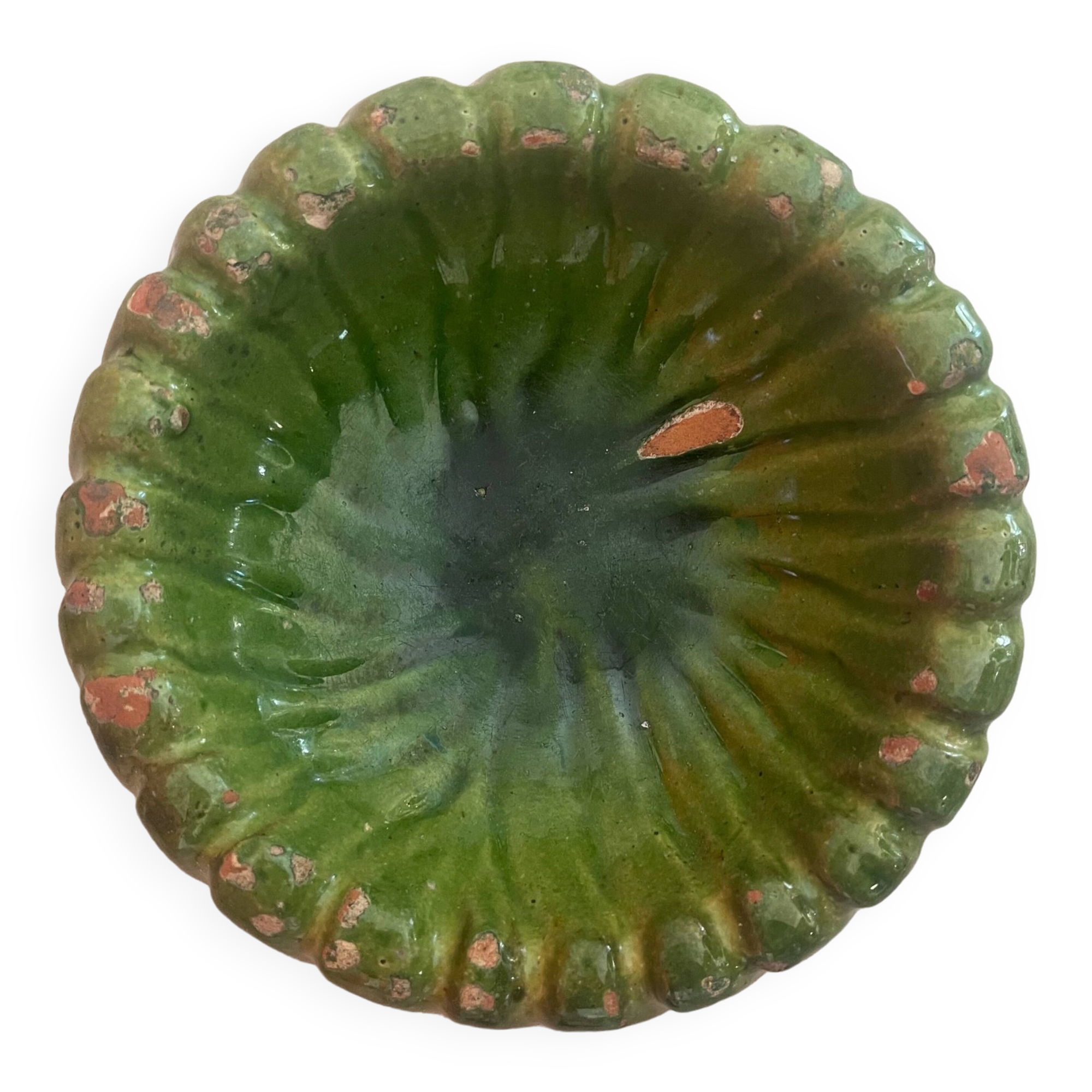 Glazed ceramic ashtray