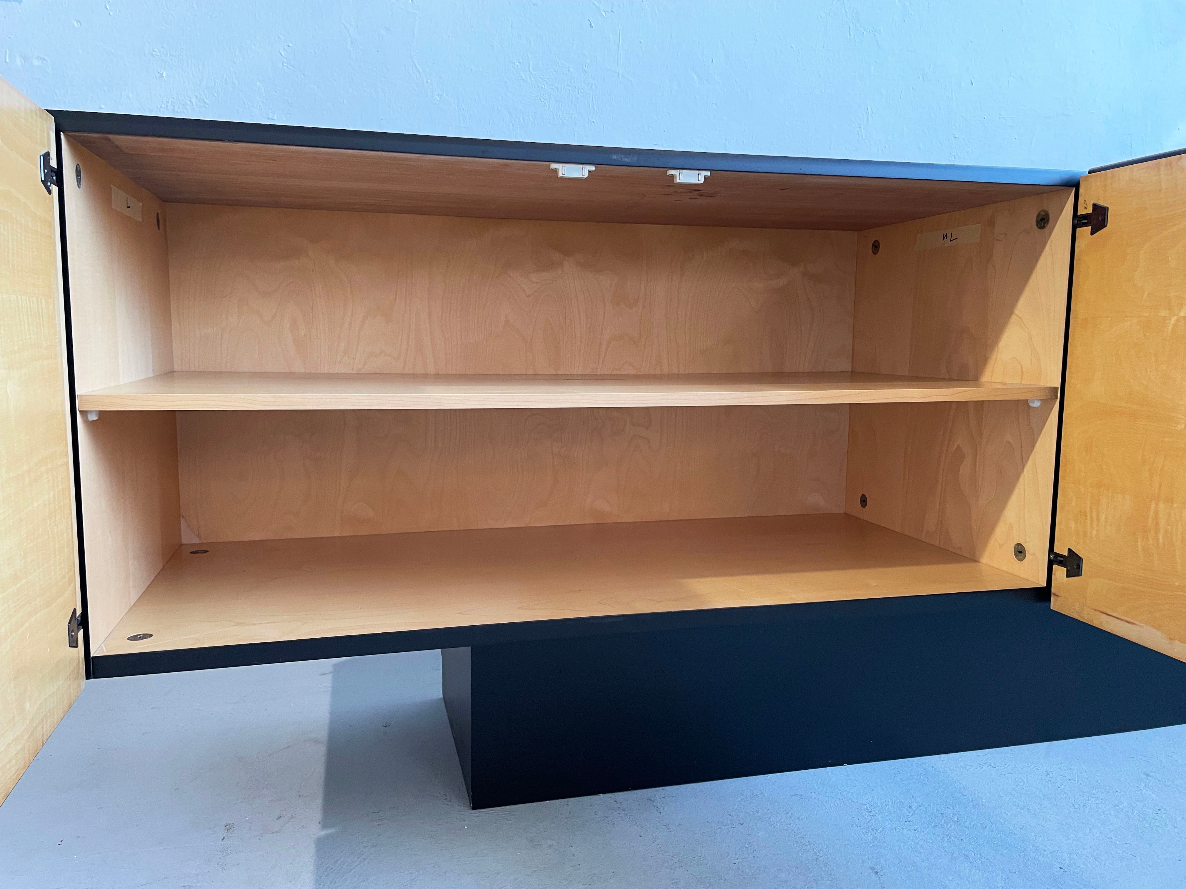 Mid century modern sideboard credenza brazilian rosewood veneer