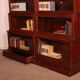 pair of Globe Wernicke London bookcases known as waterfall in mahogany circa