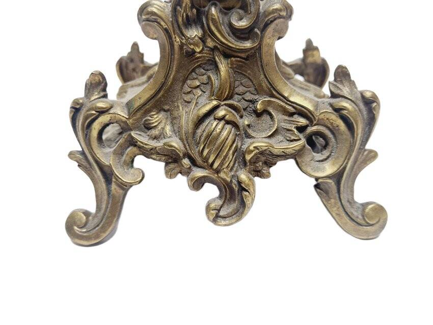 Rococo bronze bowl on stand, France, 1890s