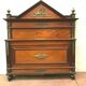 Napoleon period bed in mahogany and veneer XIX century