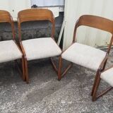6 vintage Baumann sleigh chairs