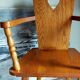Art-popular armchair 50s in solid wood