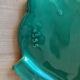 Green ceramic plate Vallauris