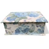 Jewelry box 21cm 70s with mirror and double level beauty makeup VINTAGE Old