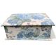 Jewelry box 21cm 70s with mirror and double level beauty makeup VINTAGE Old
