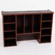 Wall-hung bookcase - hand-polished mahogany - shelf sections - 1890s