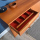 Restored Long Retro Teak 1960s Mcintosh Torpedo Teak Sideboard Cabinet