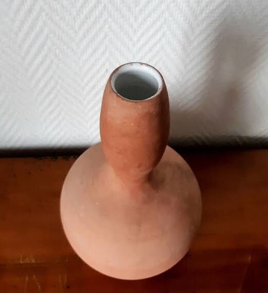 Vase gourde en terre-cuite émaillée style antique