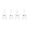 Set de 4 chaises de salon en cuir blanc par Pietro Costantini 1970s