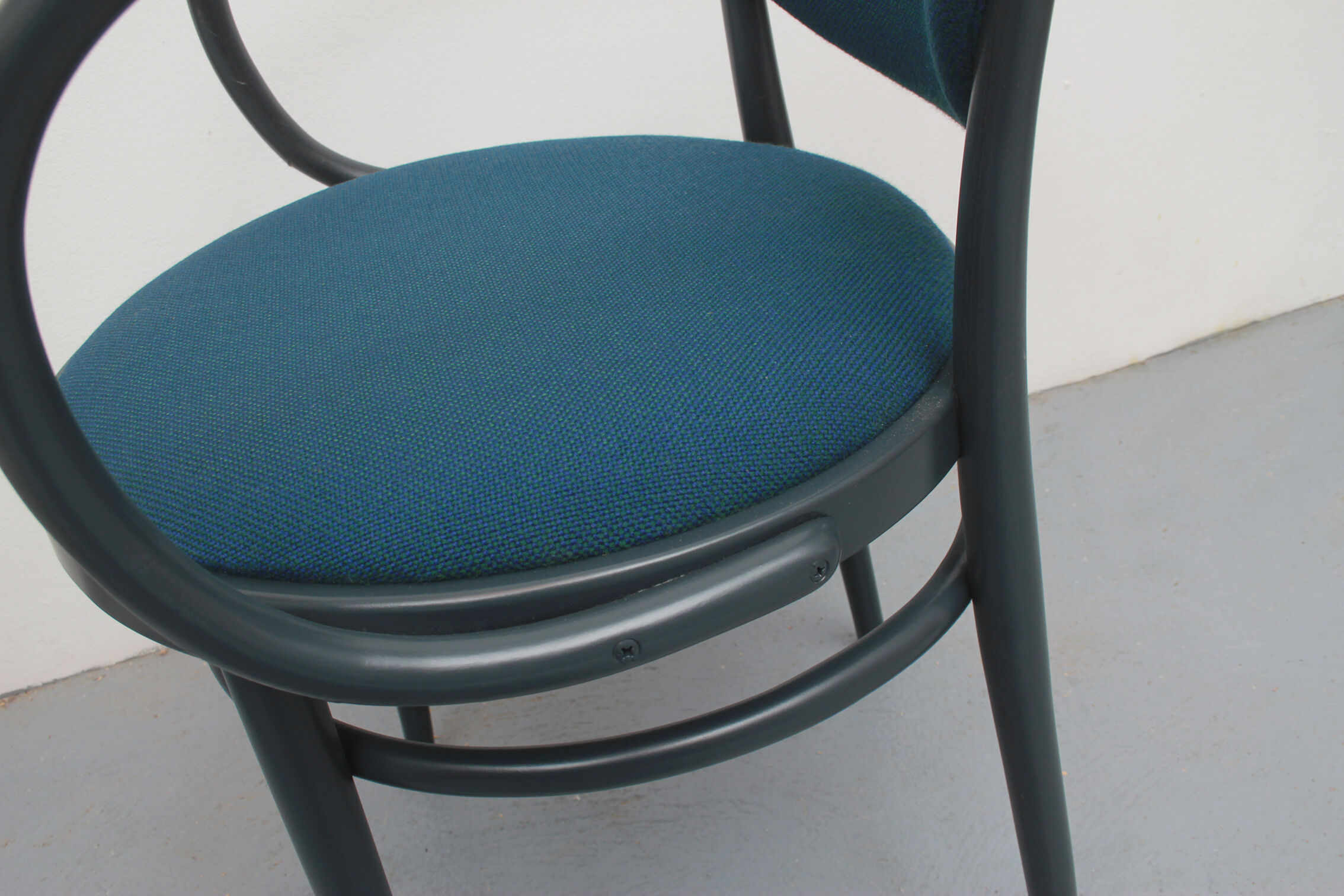 Bentwood chair No.209 Thonet in blue