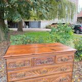 Natural Wood Chest of Drawers from the 18th Century, Foreign Work