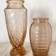 Tall pink art deco vase