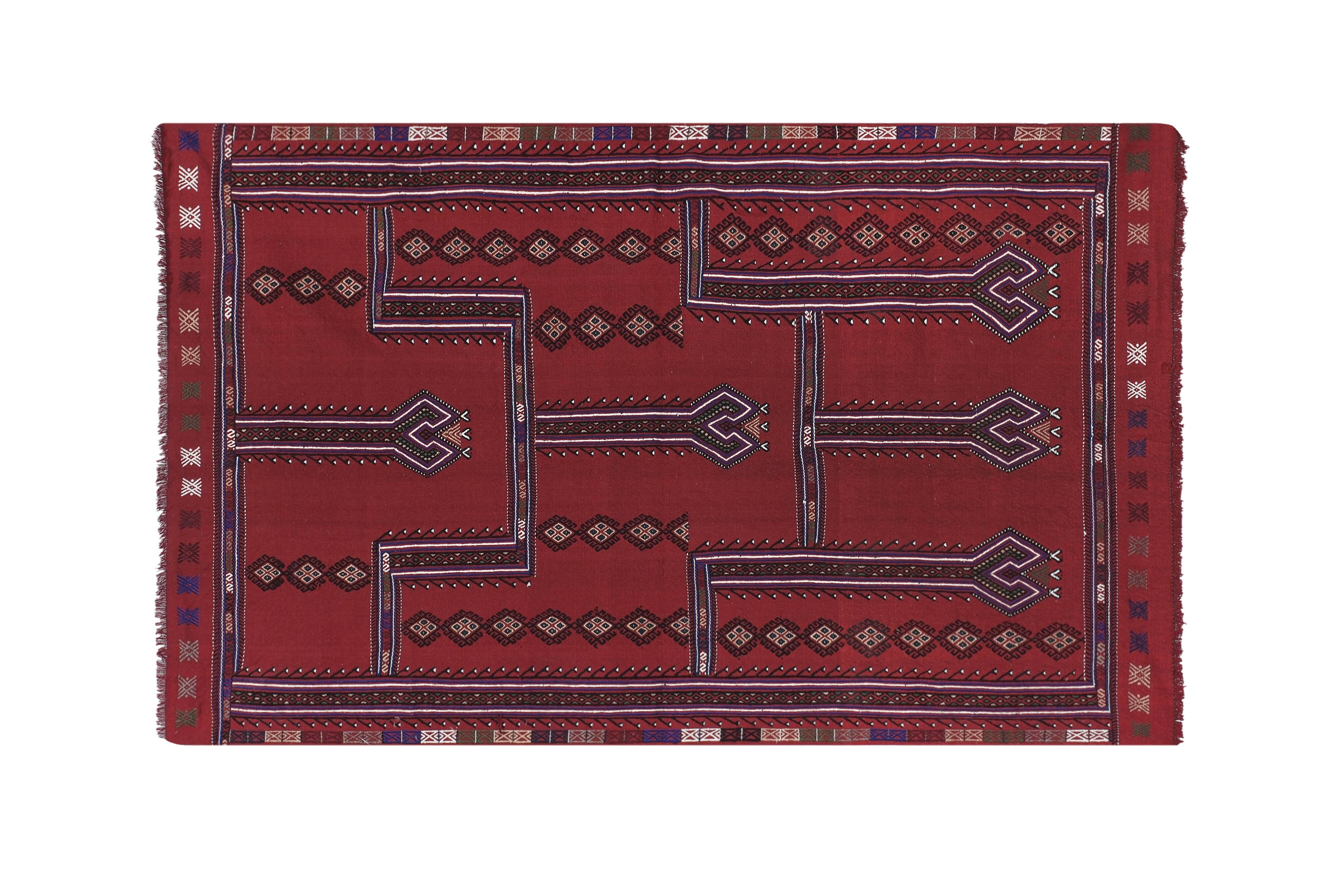 Vintage Turkish Oushak Rug Handwoven 144x240 cm