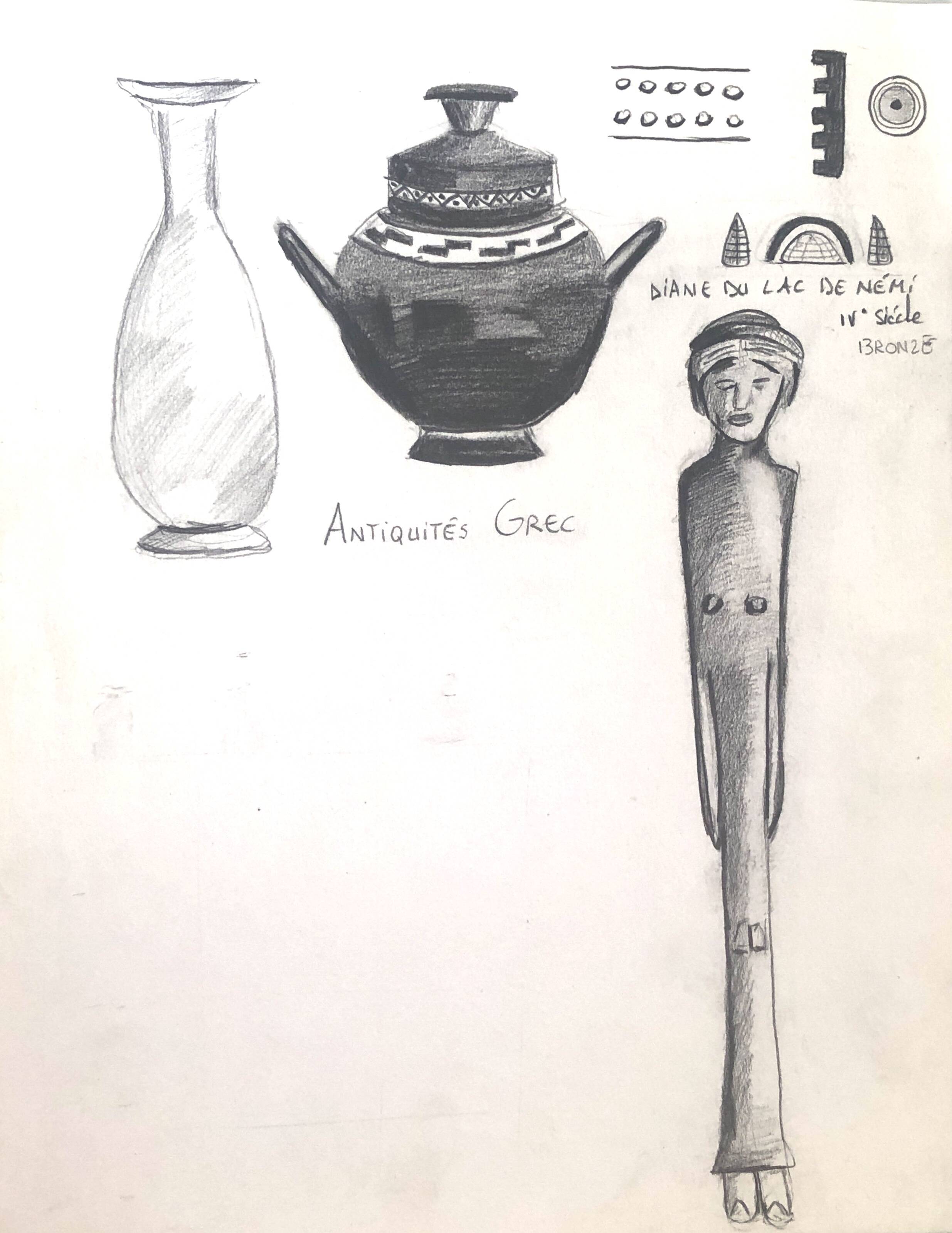 Greek art illustration