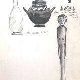 Greek art illustration