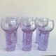Ensemble de 6 verres Alexandrit conçus par Sergio Asti pour Arnolfo di Cambio.