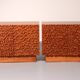 Contemporary pair of Brutalist sideboards made of solid wood