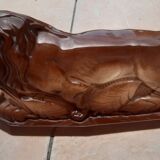 Lion stylized art deco earthenware of Saint Clement