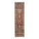1970s Vintage Persian Handmade Wool Cotton Red Runner Rug 88x329