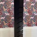 Black steel designer floor lamp 195 CM.