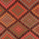 Anatolian handmade kilim rug 200 cm x 136 cm