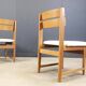 Set of 6 brutalist dining chairs, 1970s