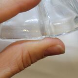 Art deco sugar bowl in molded pressed glass