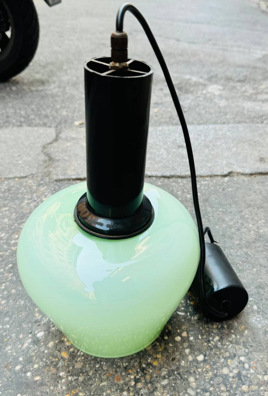 Lampada a sospensione vintage, anni '70