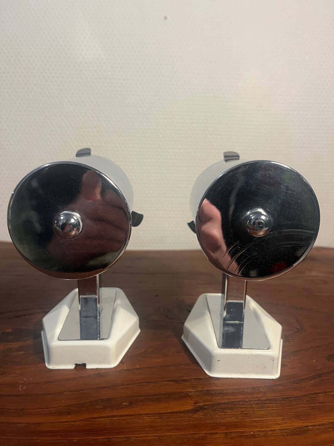 Pair of Space Age wall lights