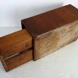 Ancien classeur en bois d'administration début XXème
