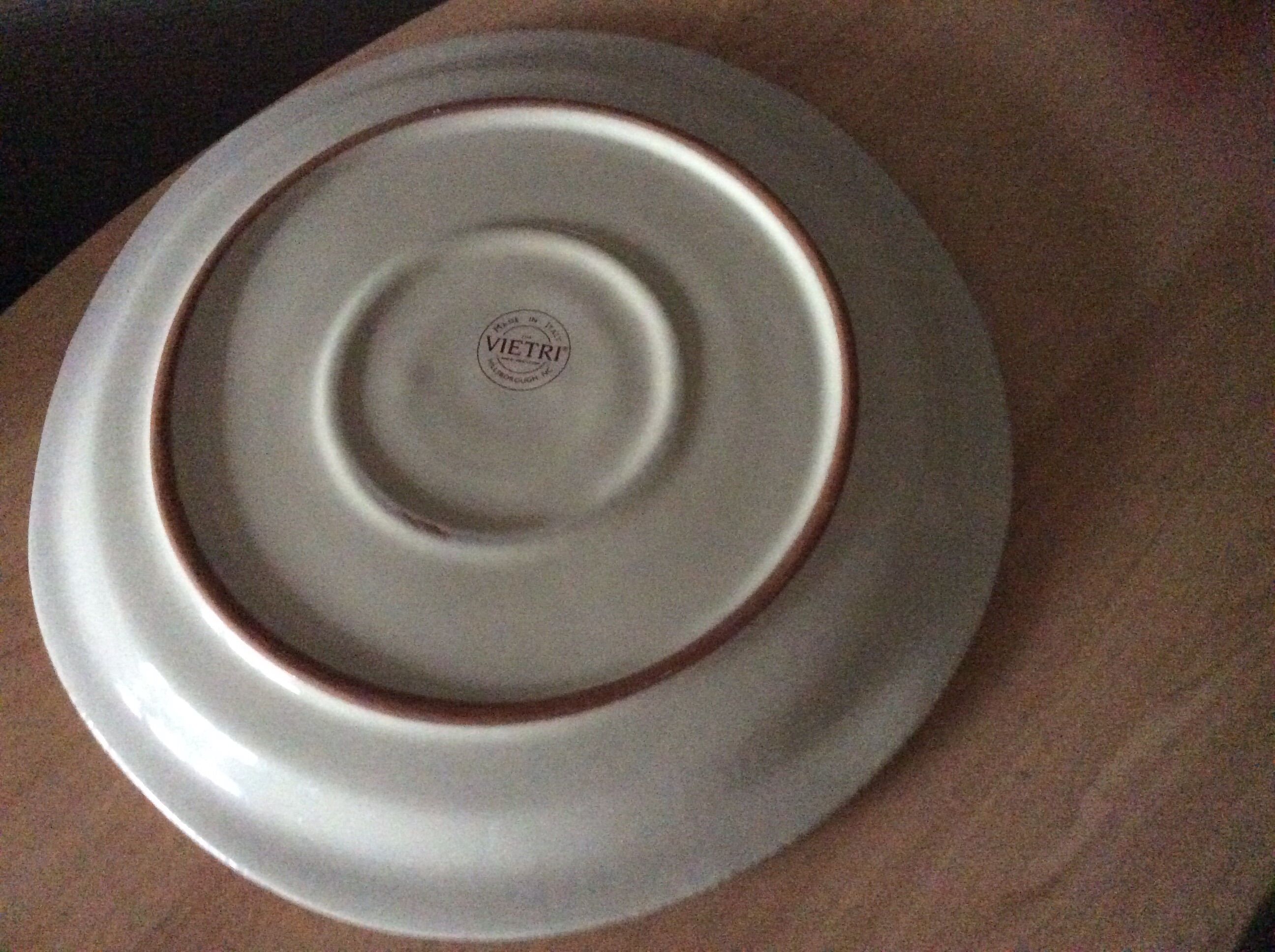 Round turquoise Vietri dish