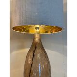 Pair of Contemporary Fumè Table Lamps Murano Glass