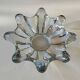 Grand  poche forme florale organique/Corolle/Étoilé. Art Vannes France non signé. En cristal.