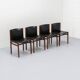Italian Dining chair set by Tito Agnoli