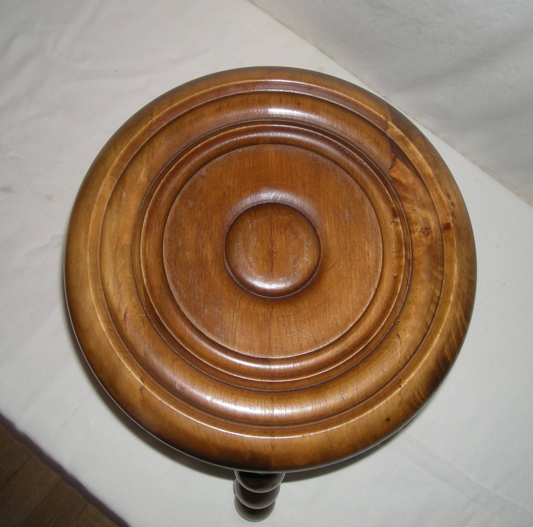 Tripod wooden coffee table