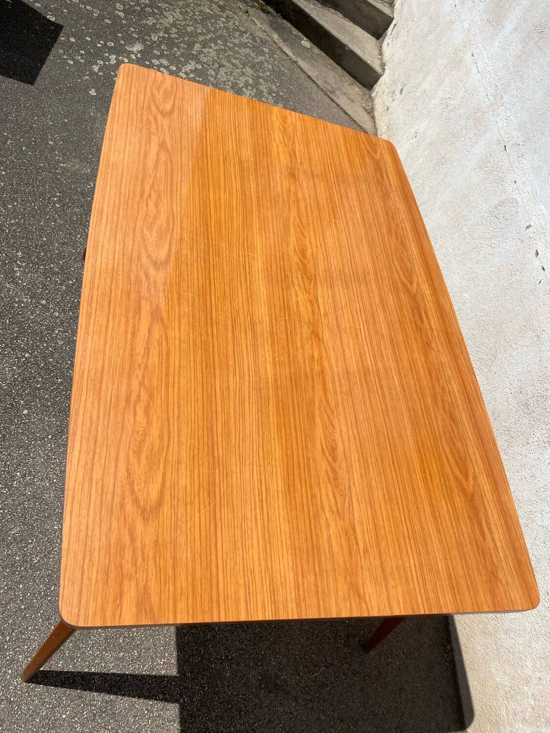 Vintage table with compass legs