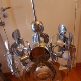 Vintage chandelier 70'S Oscar Torlasco , 9 lights